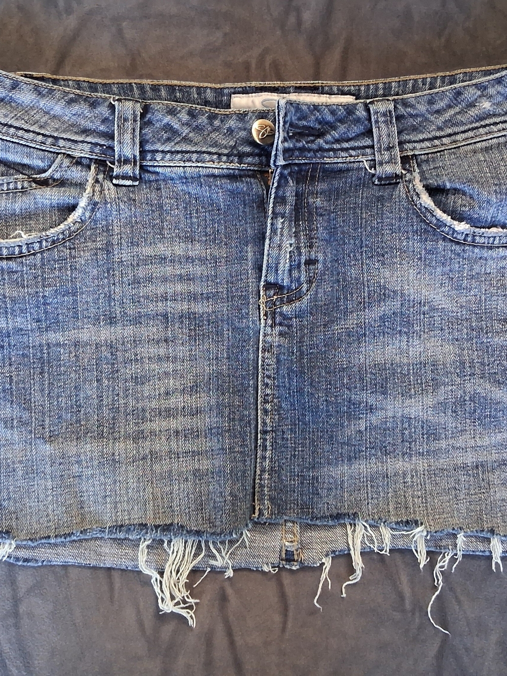 Classic Blue Denim Mini Skirt - Women Jeans